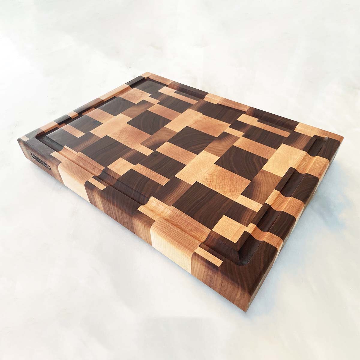 Walnut + Maple End Grain Cutting Board "The Highbourne"