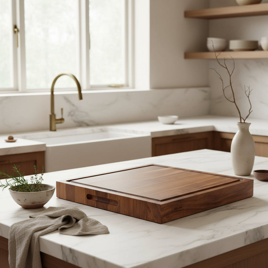 Walnut Edge Grain Butcher Block "The Roxborough XXL"