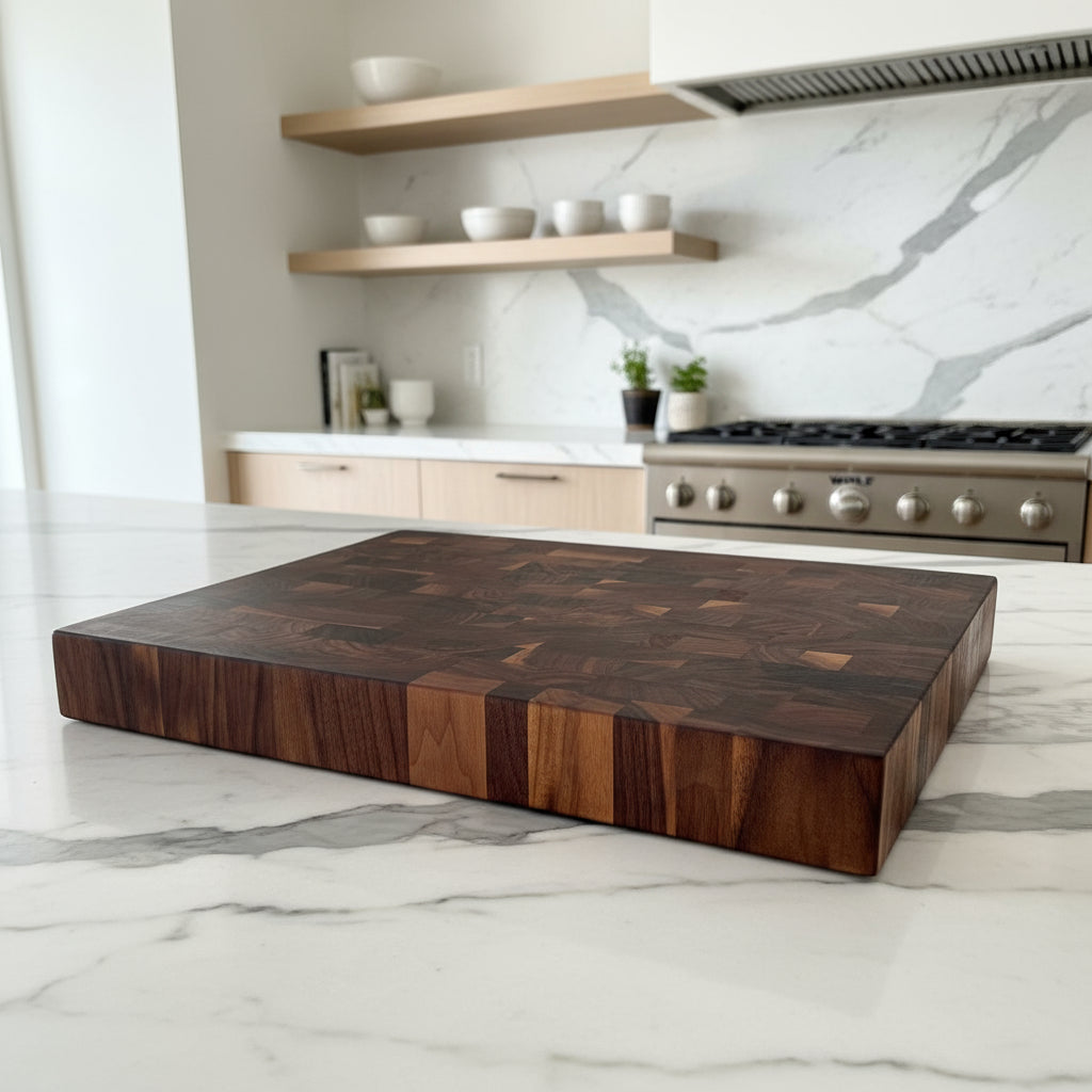 Walnut End Grain Butcher Block "The Beaumont XXL"