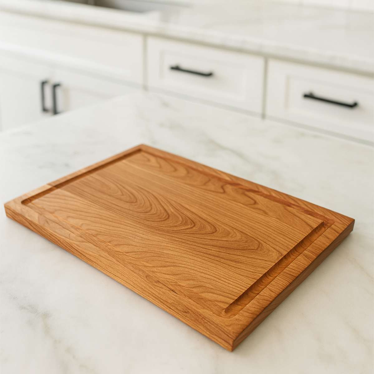 Cherry Edge Grain Cutting Board "The Danforth Thin"