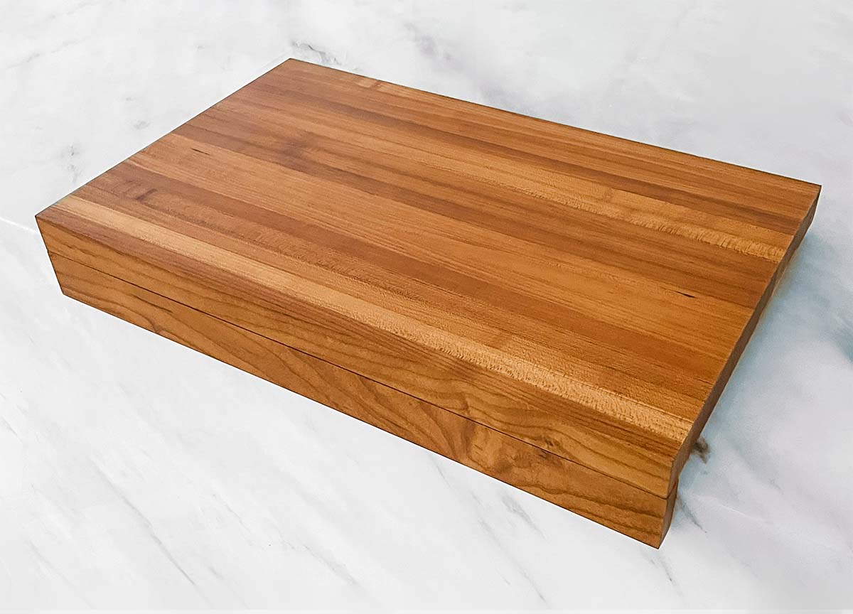 Toasted Maple Over The Counter Edge Grain Cutting Board "The Ferndale"