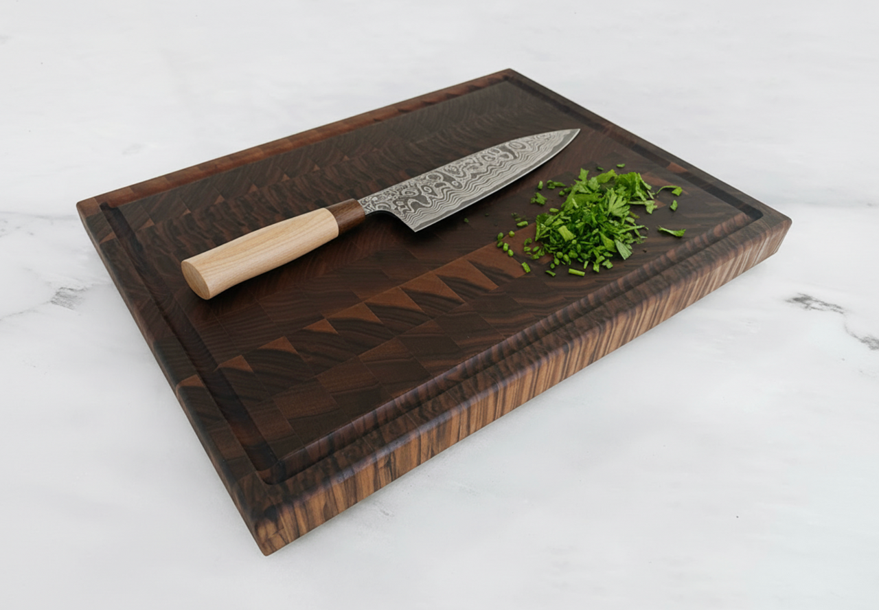 Walnut End Grain Cutting Board