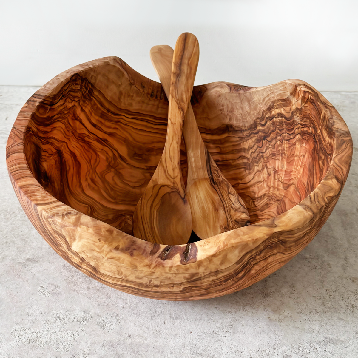 13" Olive Wood Salad Bowl