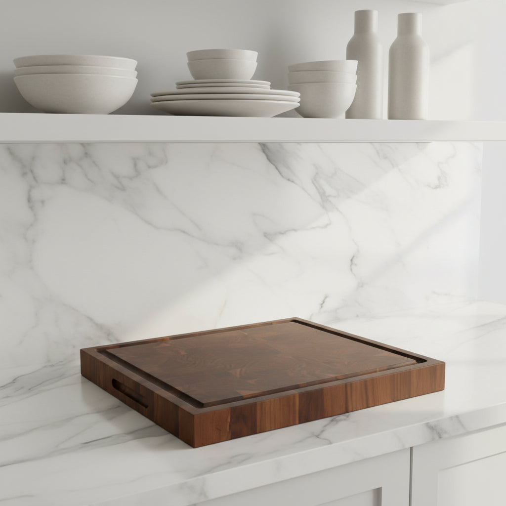 *Limited Edition* Walnut Chaos Butcher Block 15"L x 14"W x 1.75"H