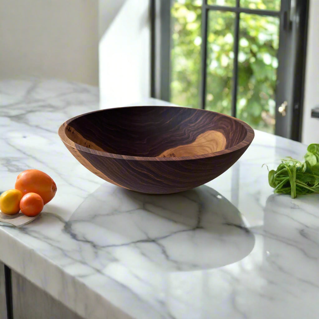 17" Walnut Salad Bowl
