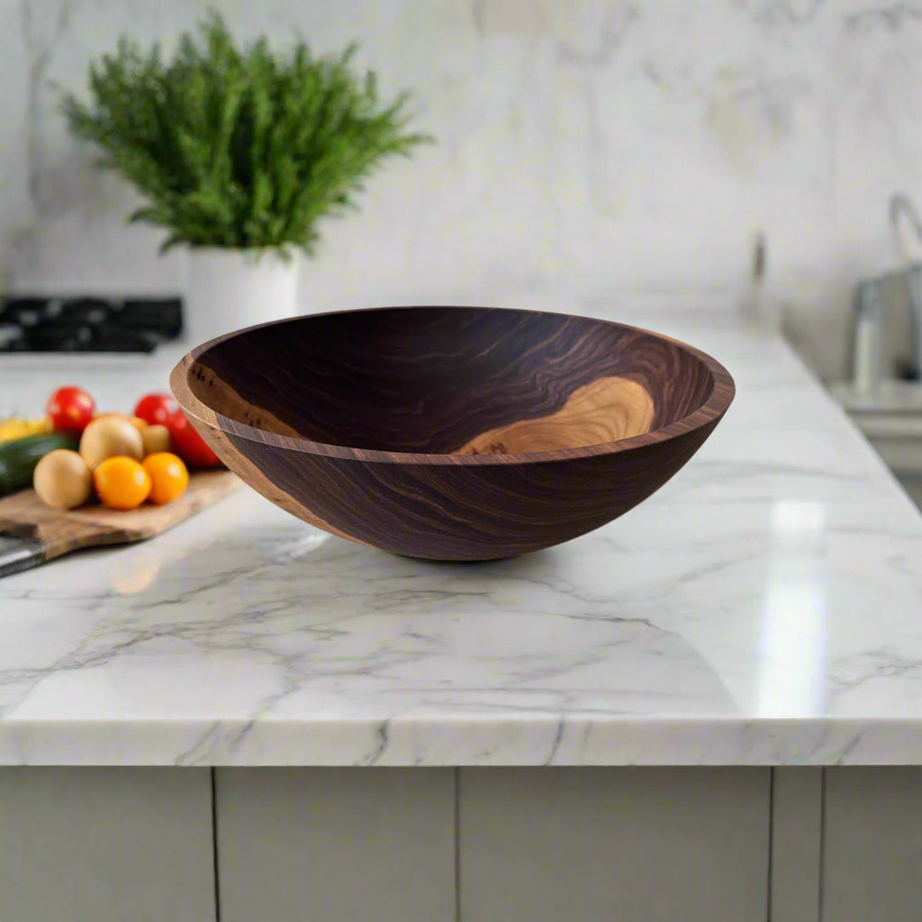 20" Walnut Salad Bowl