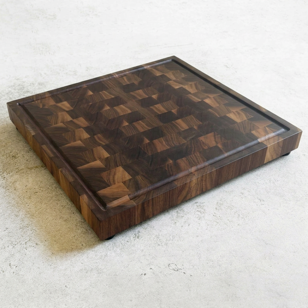 Limited Edition Walnut End Grain Butcher Block 24"L x 24"W x 2"H