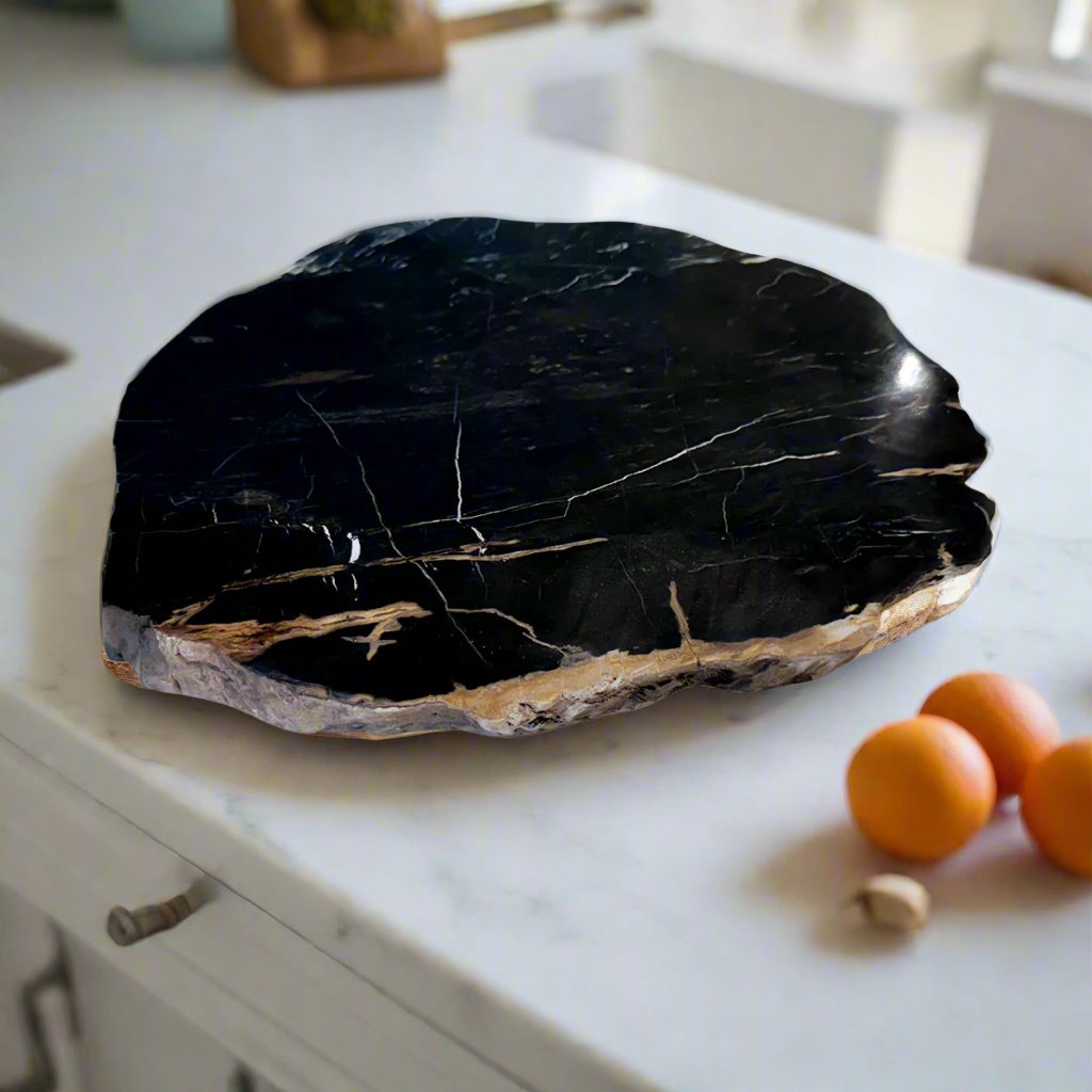 12" Petrified Wood Charcuterie Board