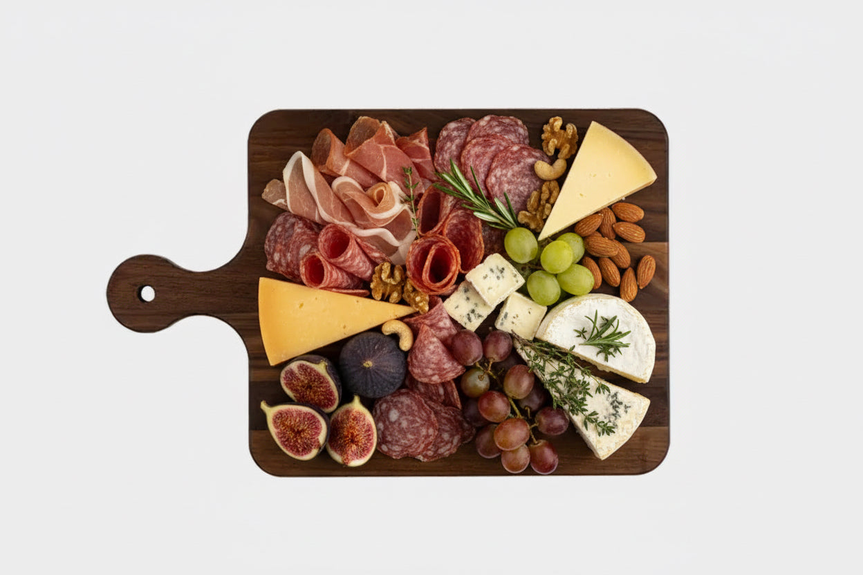 Walnut Charcuterie Board + Cutting Board with Handle