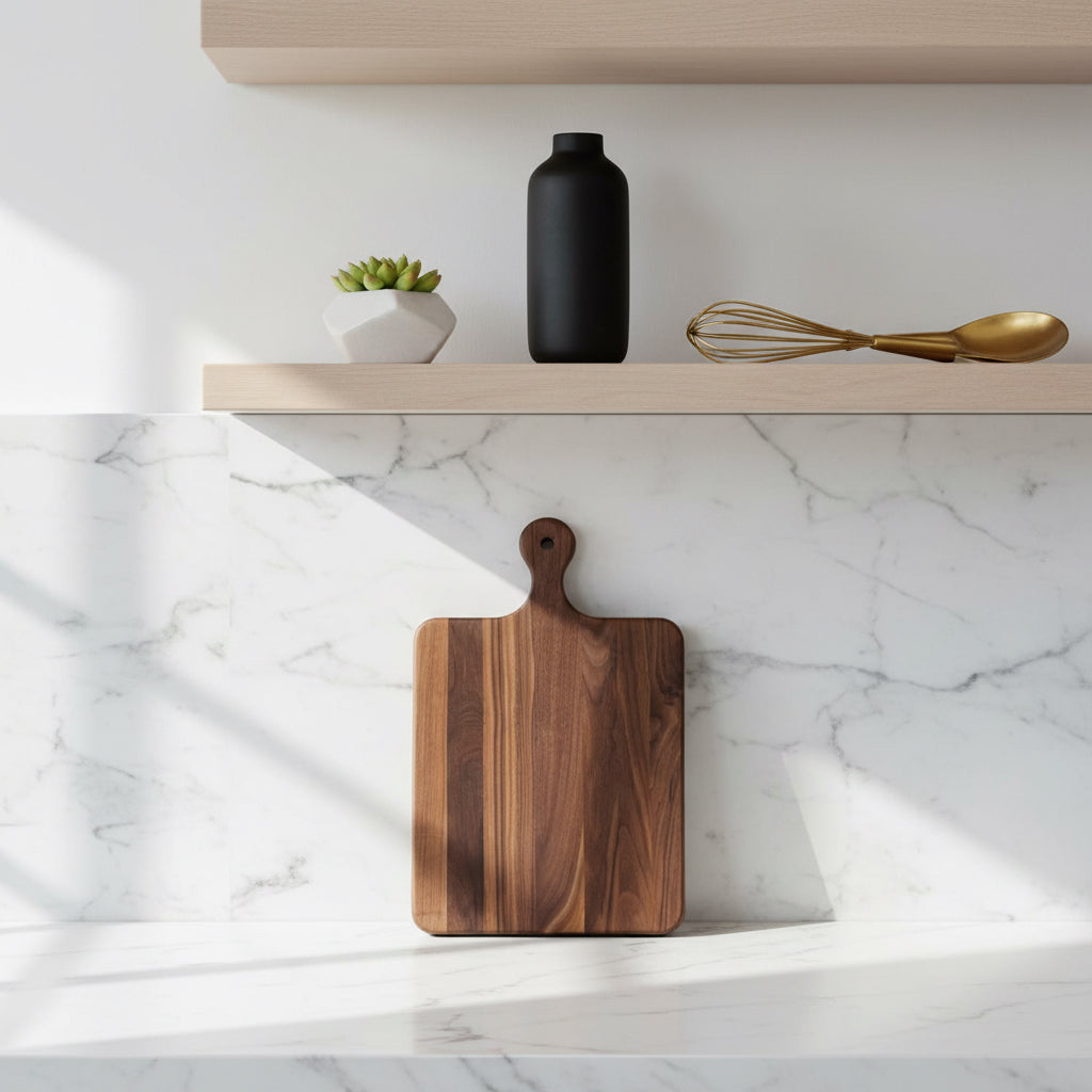 Walnut Charcuterie Board + Cutting Board with Handle