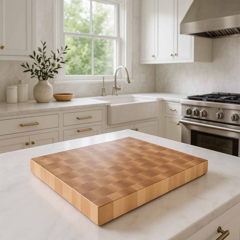 Sugar Maple End Grain Cutting Board "The Belmont"
