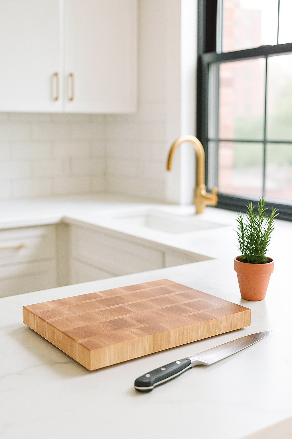 Maple End Grain Brick Board "The Macphearson"