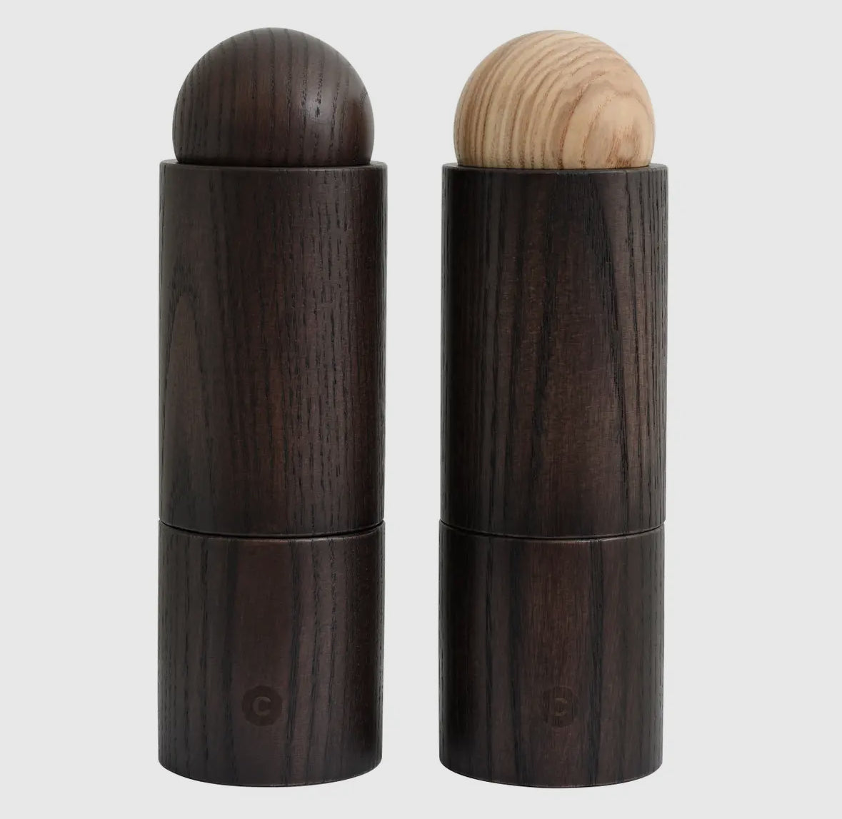 Ebonized Salt + Pepper Grinder Set Of Two
