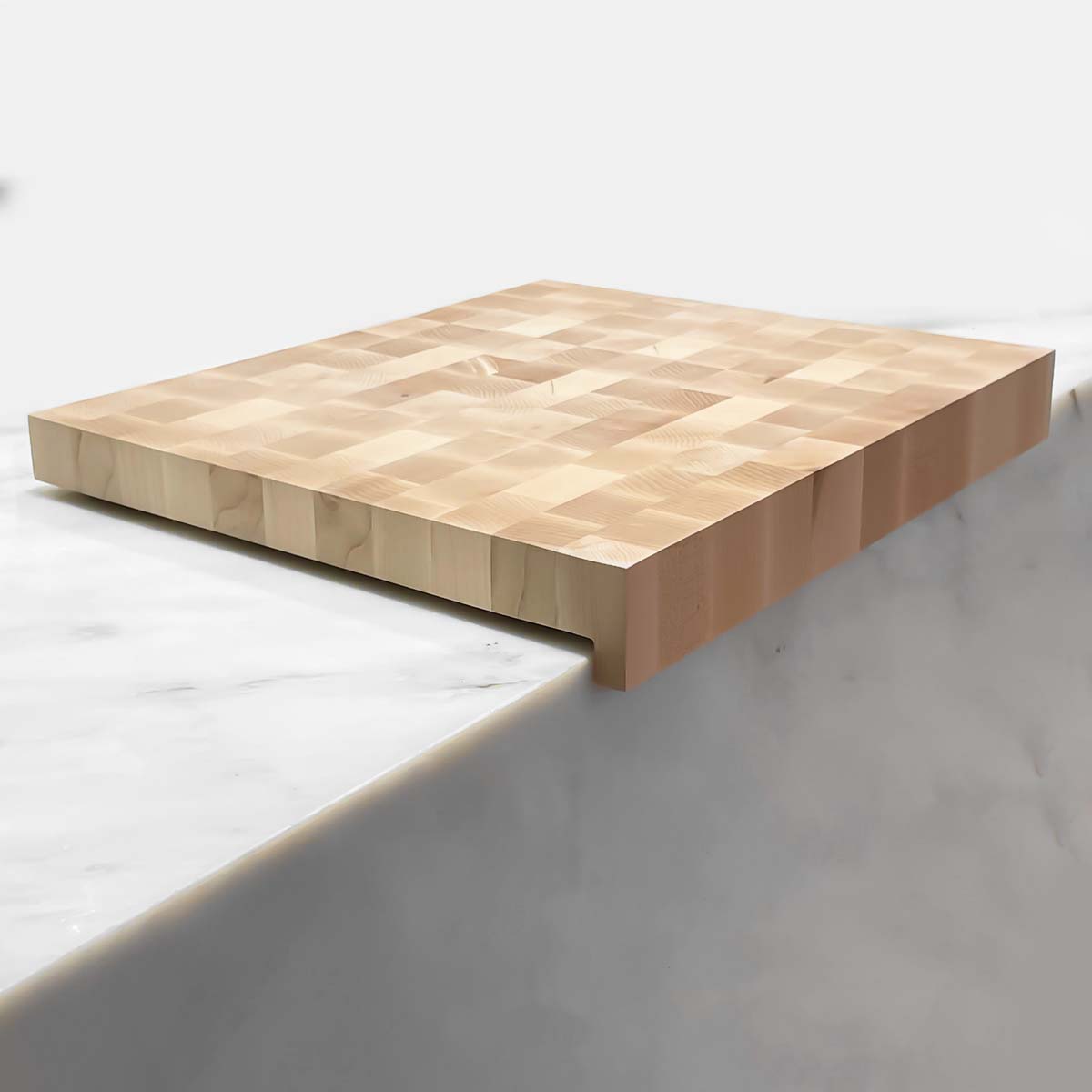 Maple Over The Counter End Grain Cutting Board