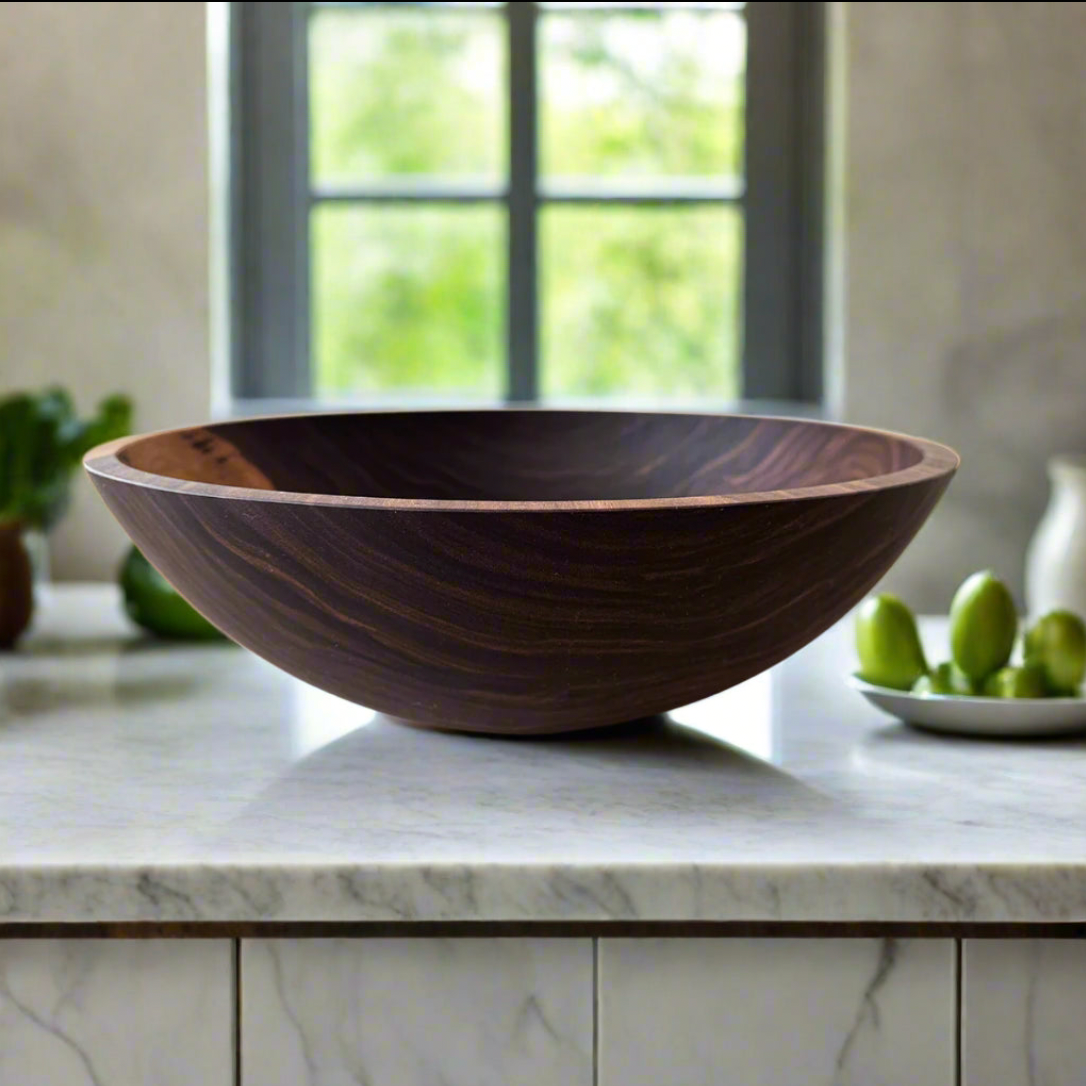 20" Walnut Salad Bowl