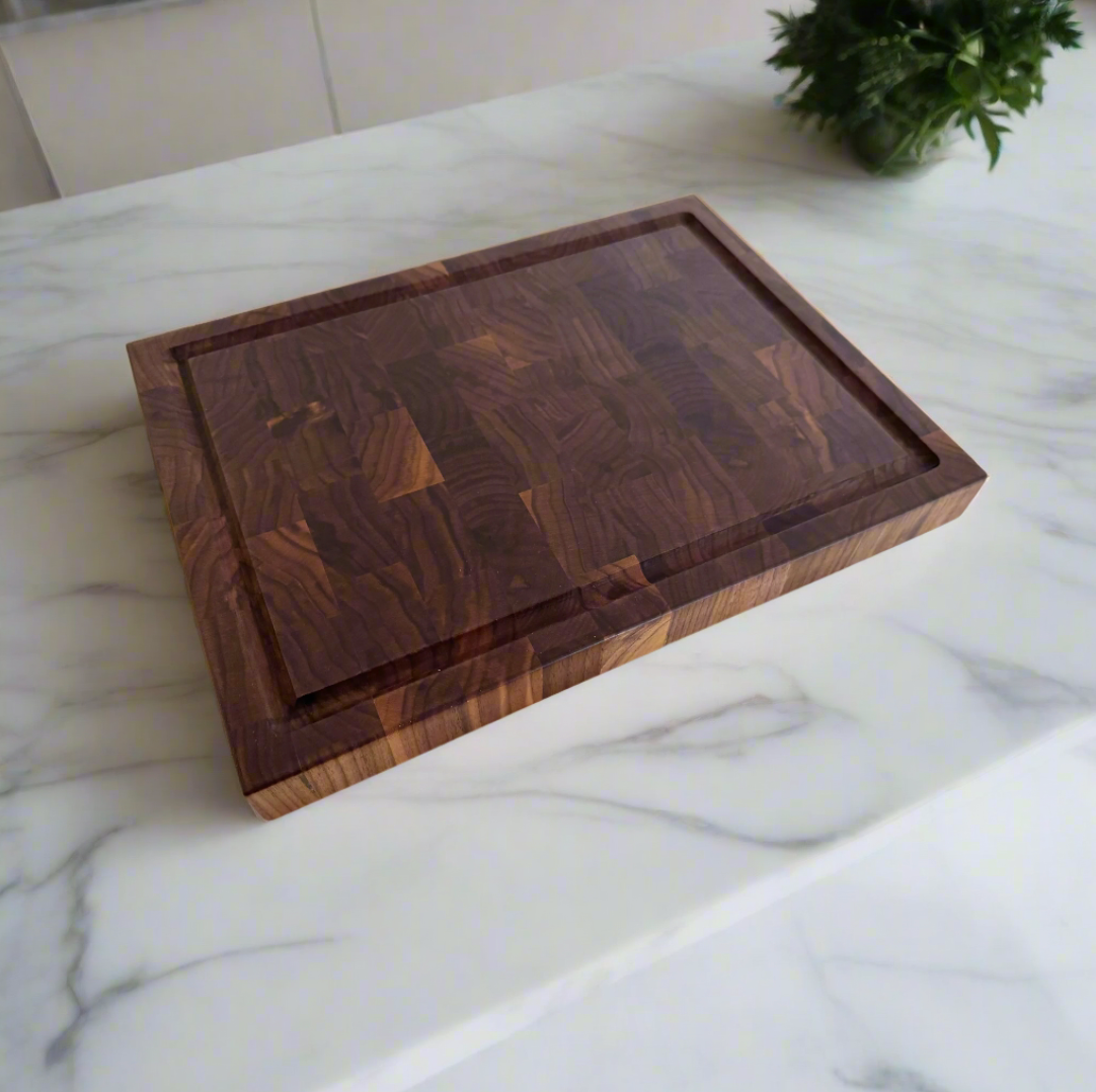 Walnut End Grain Cutting Board "The Beaumont"