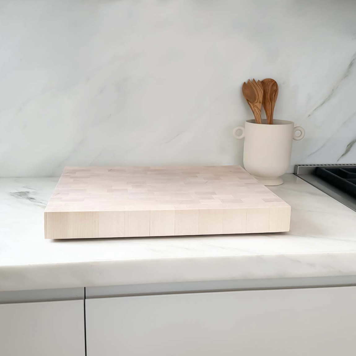 Bleached Maple End Grain Cutting Board "The Hazelton"