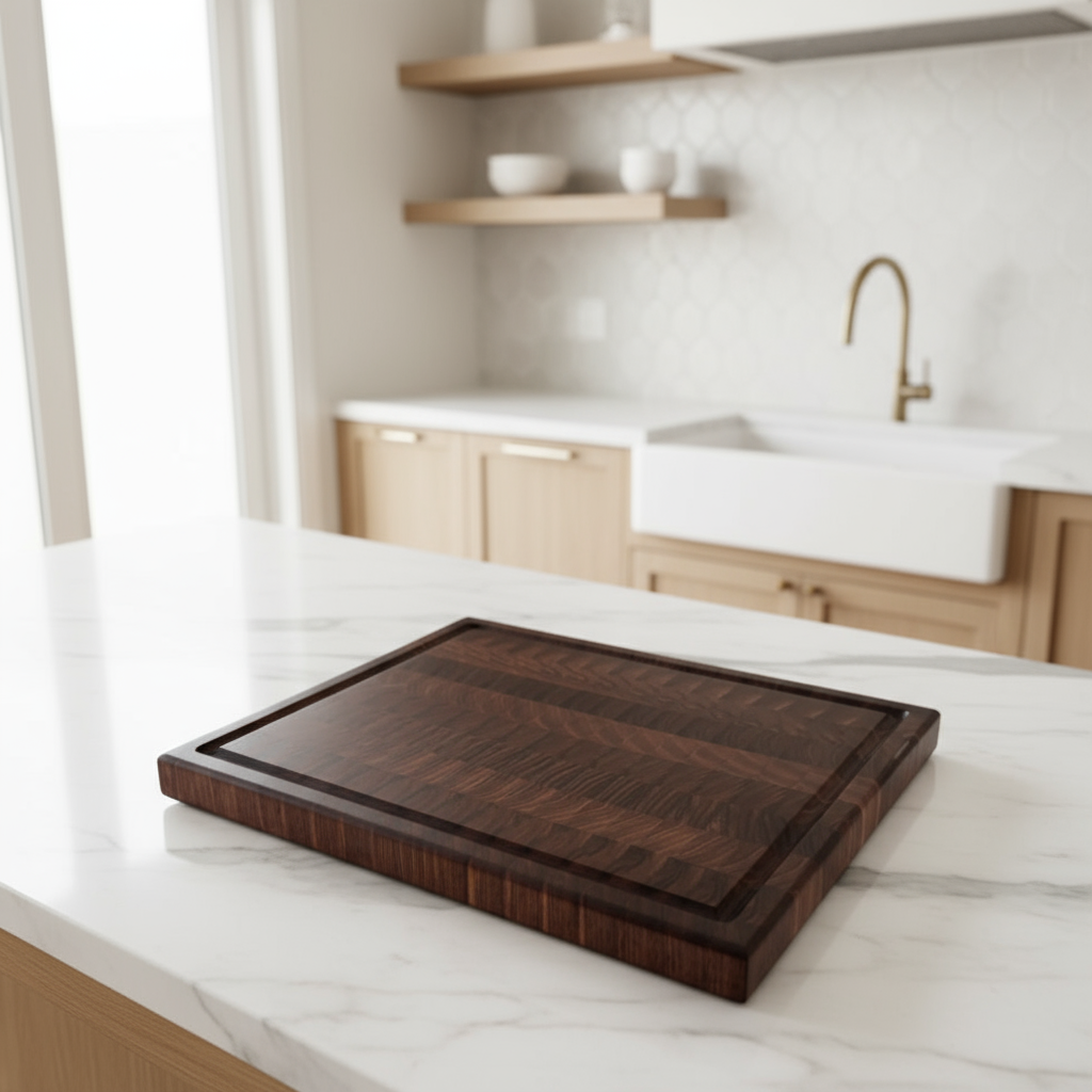 Walnut End Grain Butcher Block "The Hawthorne XL"
