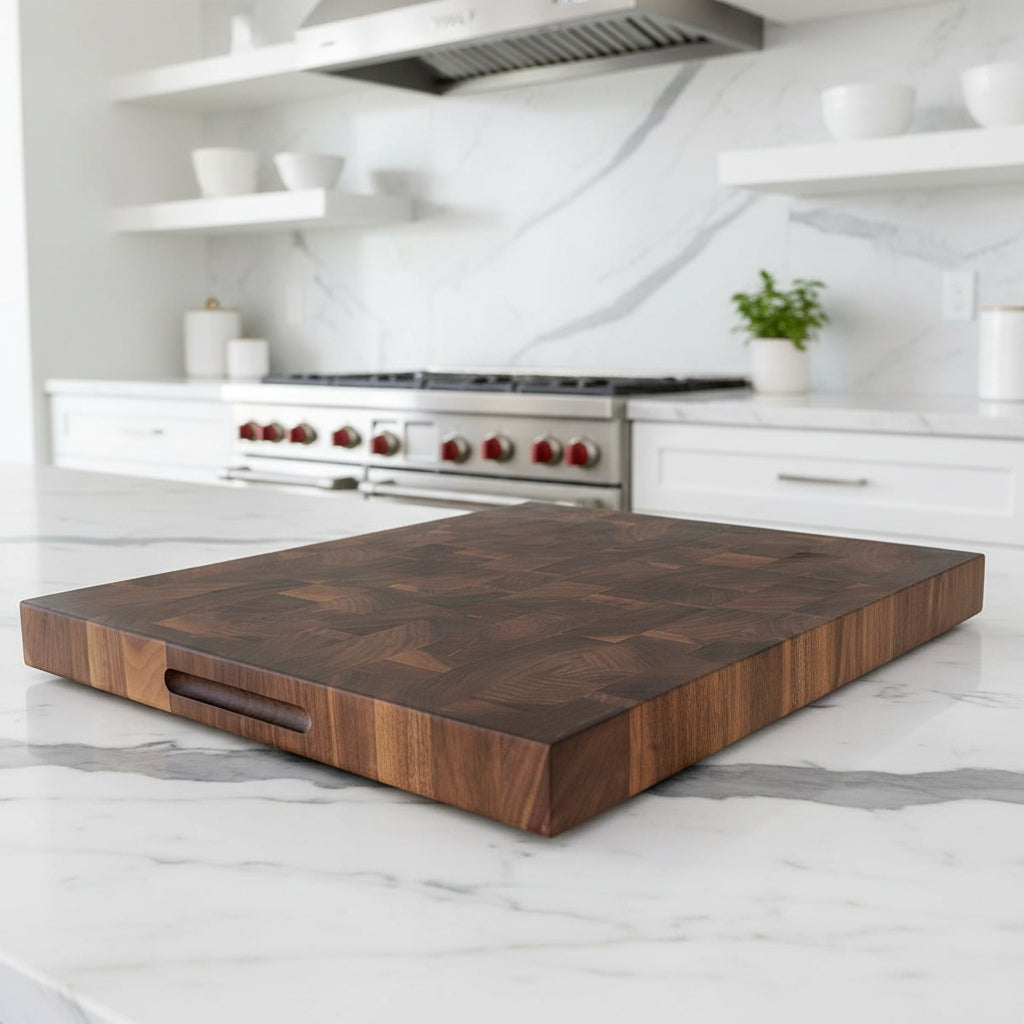 Walnut End Grain Cutting Board "The Beaumont" (3 Sizes)