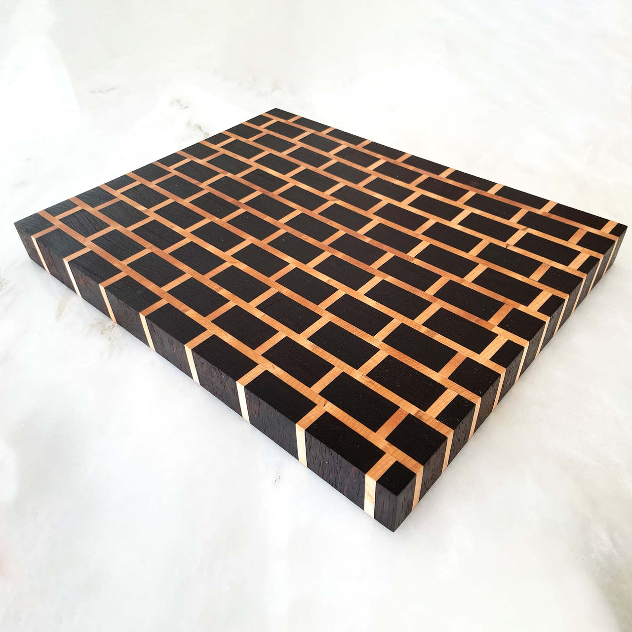 In Stock- Wenge Wood + Maple End Grain Cutting Board "The Gormley"