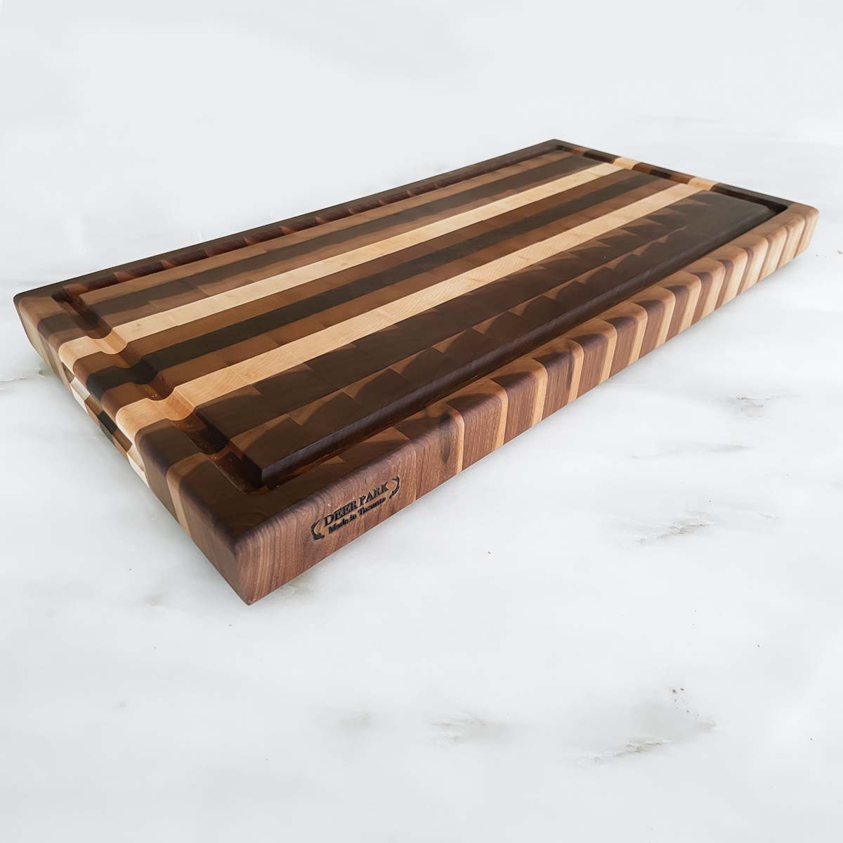 Walnut + Maple End Grain Cutting Board "The Woodlawn Long"