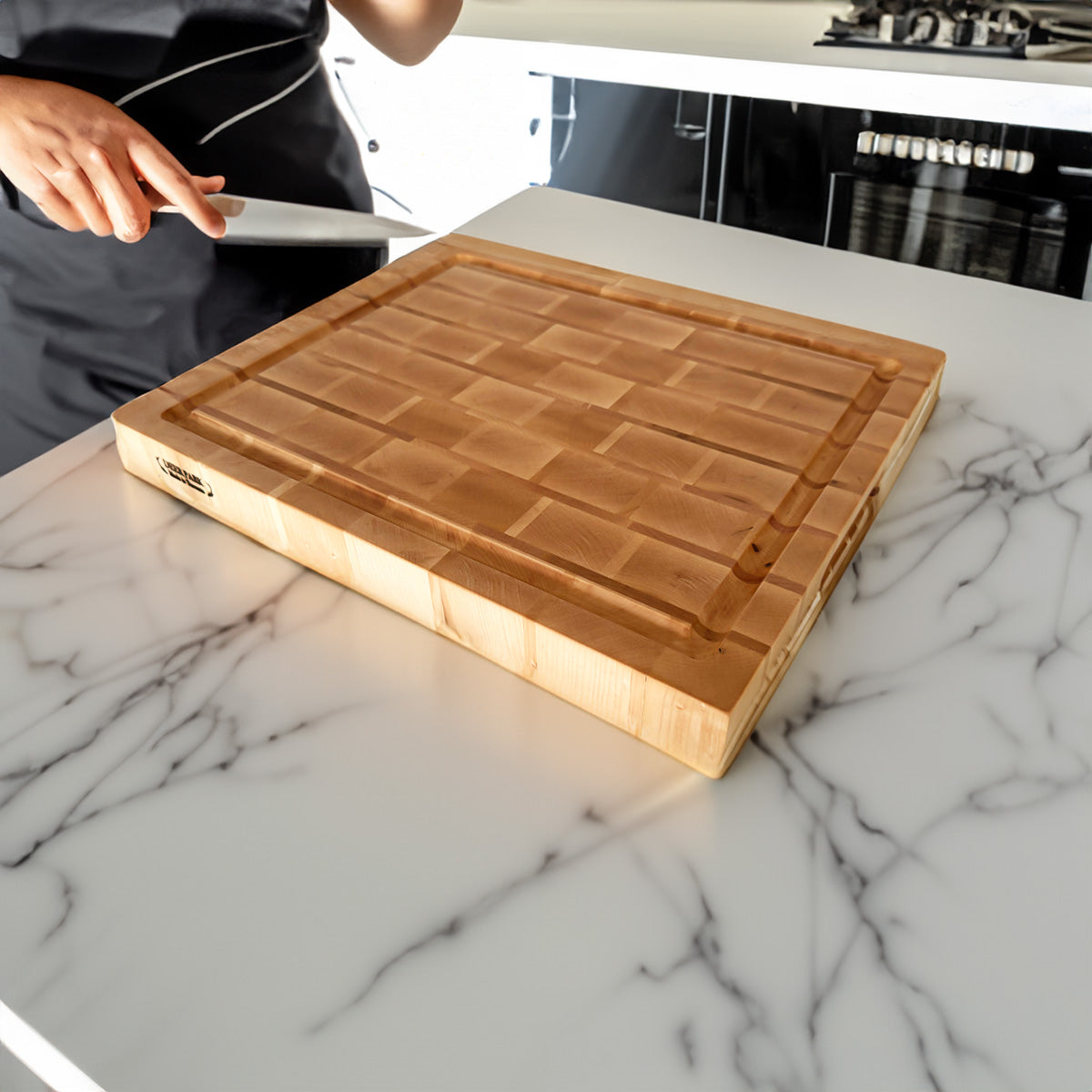 Maple End Grain Brick Board "The Macphearson"