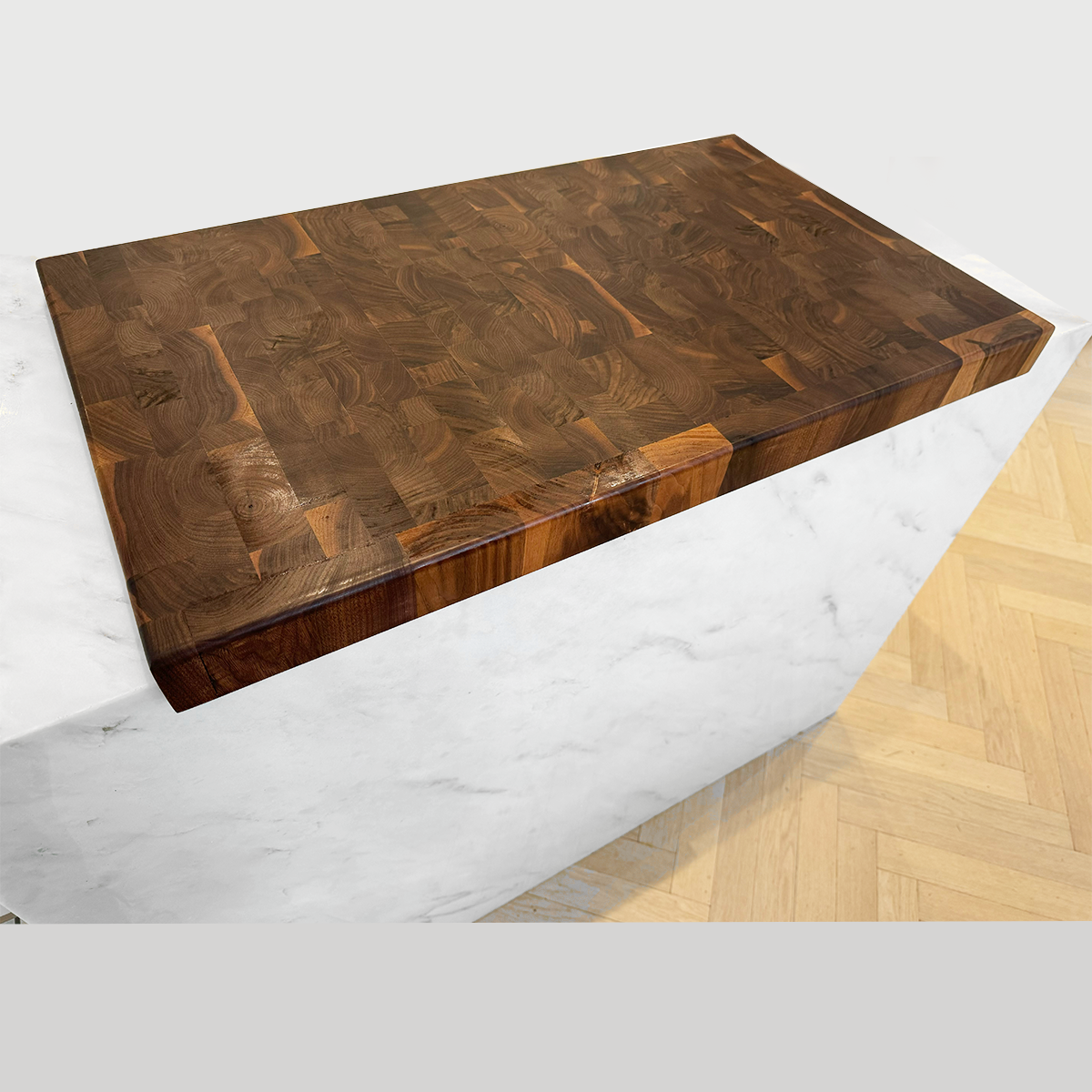Extra Large Walnut End Grain Over The Counter Cutting Board