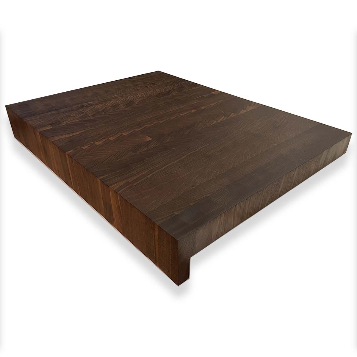 Walnut End Grain Over The Counter Cutting Board "The Hawthorne"