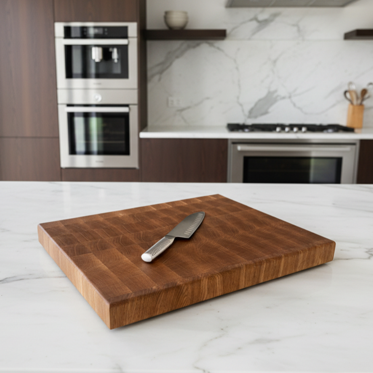 White Oak End Grain Cutting Board "The Bellair"