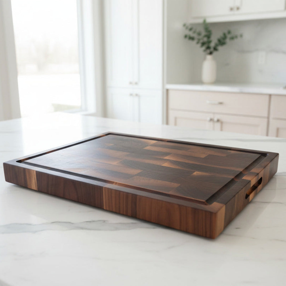 Walnut End Grain Butcher Block Cutting Board "The Beaumont XL"