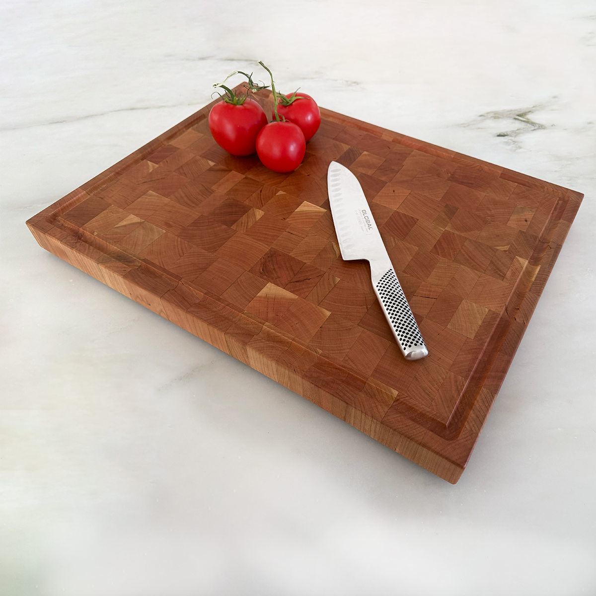 Cherry End Grain Cutting Board "The Price XL" 20"L x 15"W x 1.5"H