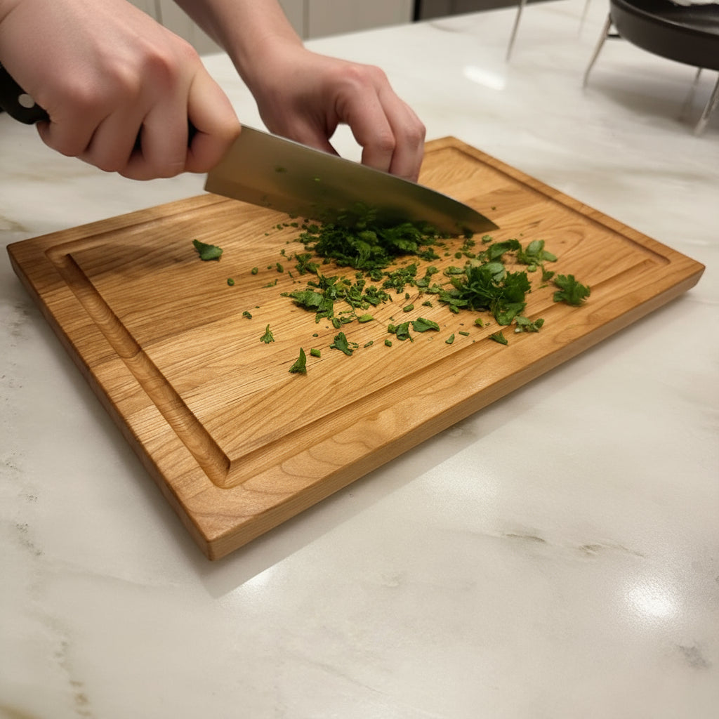 Cherry Edge Grain Cutting Board "The Danforth Thin"