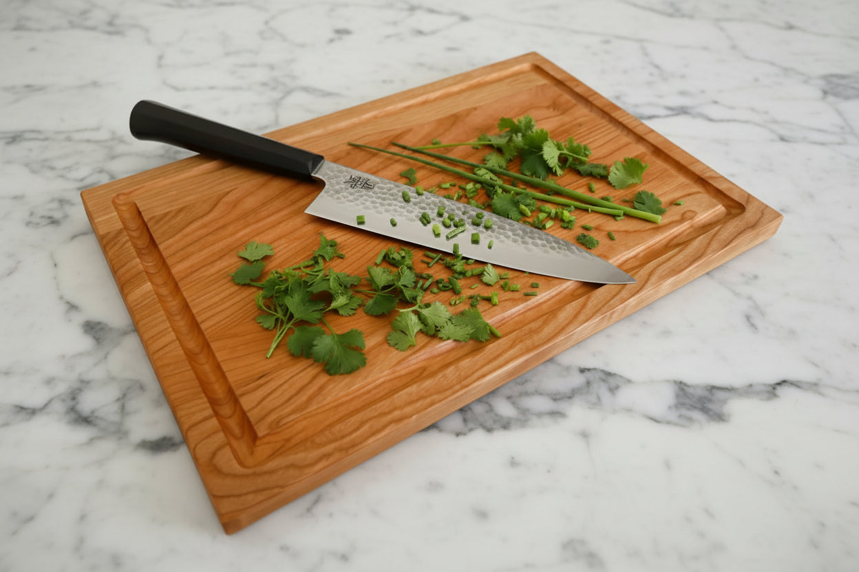 Cherry Edge Grain Cutting Board "The Danforth Thin"