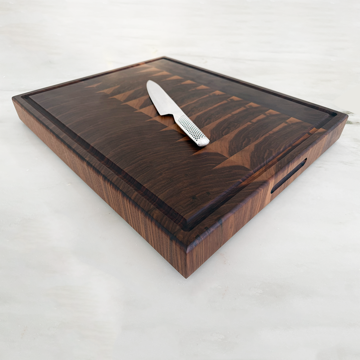 Walnut End Grain Butcher Block Cutting Board "The Hawthorne XXL"