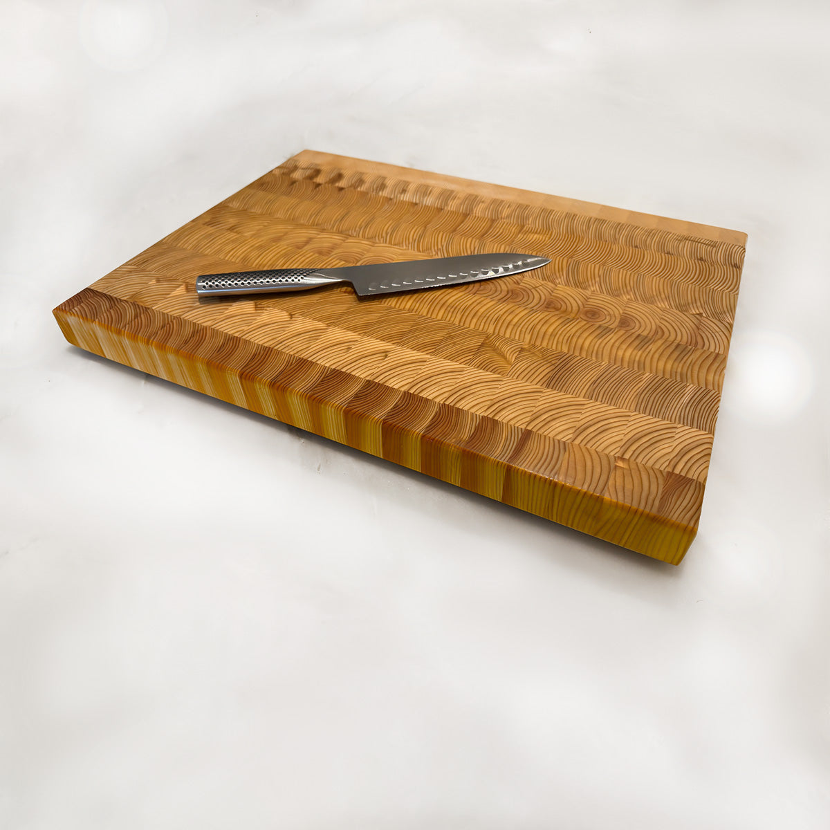 Larch Wood End Grain Cutting Board "The Foxbar" (3 Sizes)