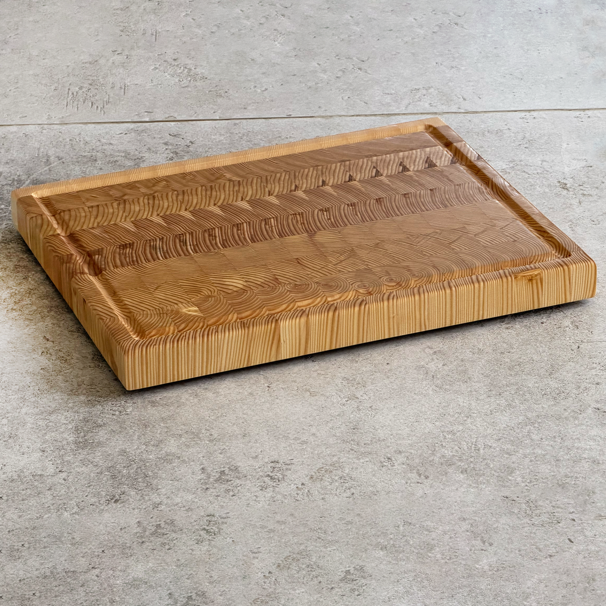 Larch Wood End Grain Cutting Board "The Foxbar" (3 Sizes)