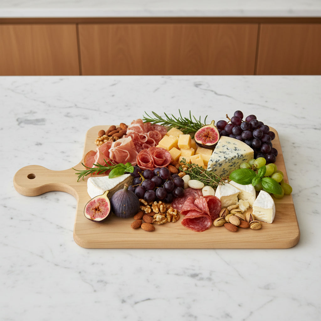 Maple Charcuterie Board + Cutting Board with Handle