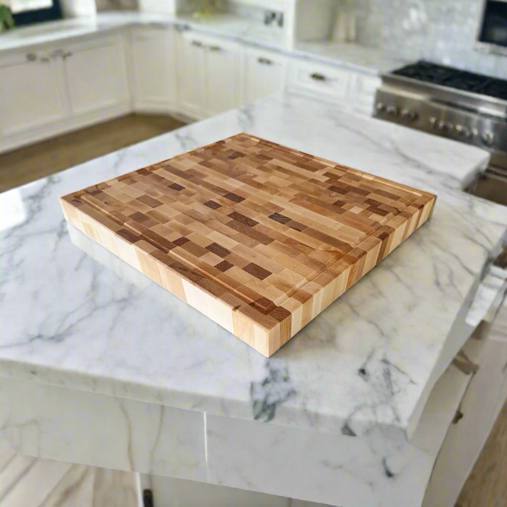 Maple End Grain Chaos Cutting Board