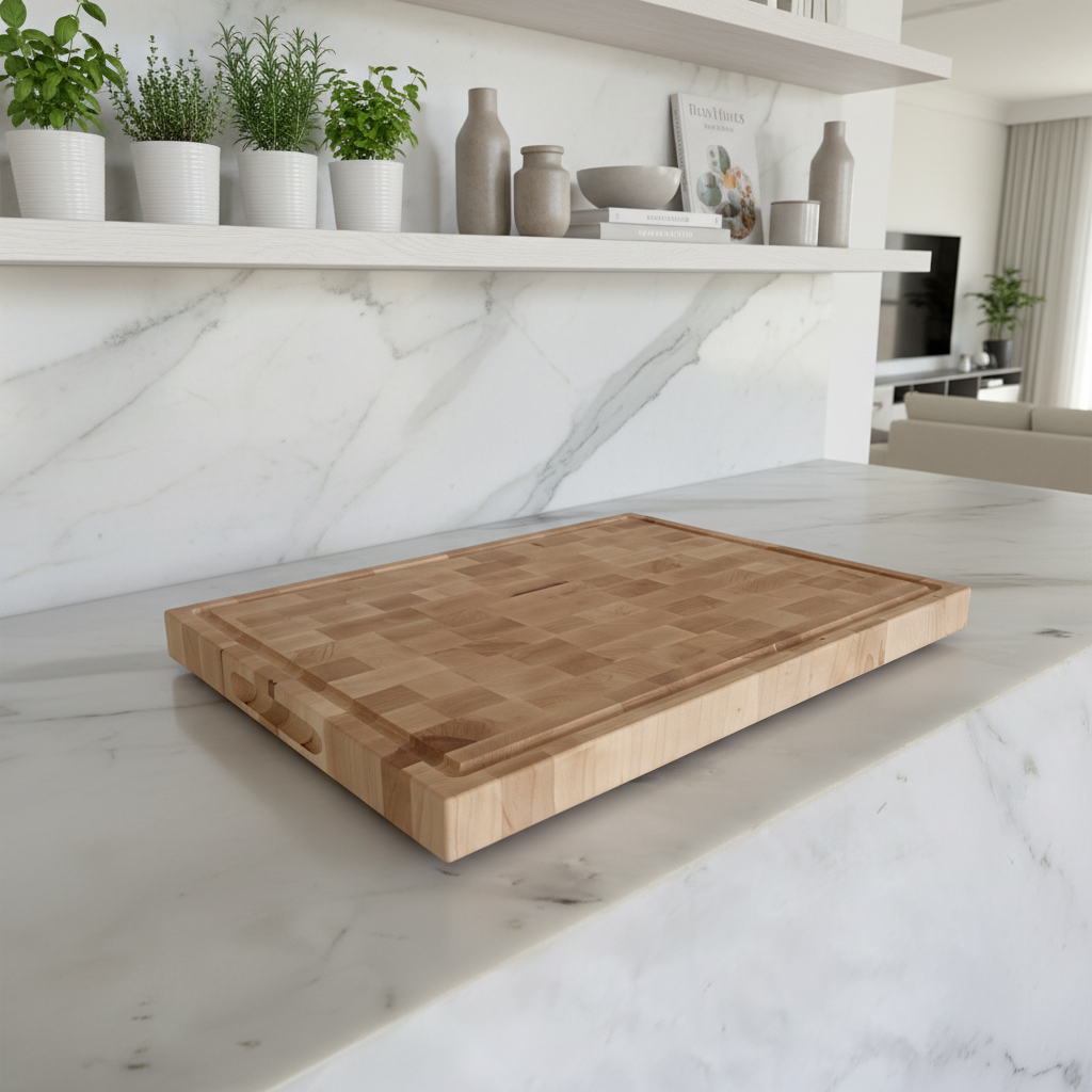Sugar Maple End Grain Cutting Board "The Belmont XL"