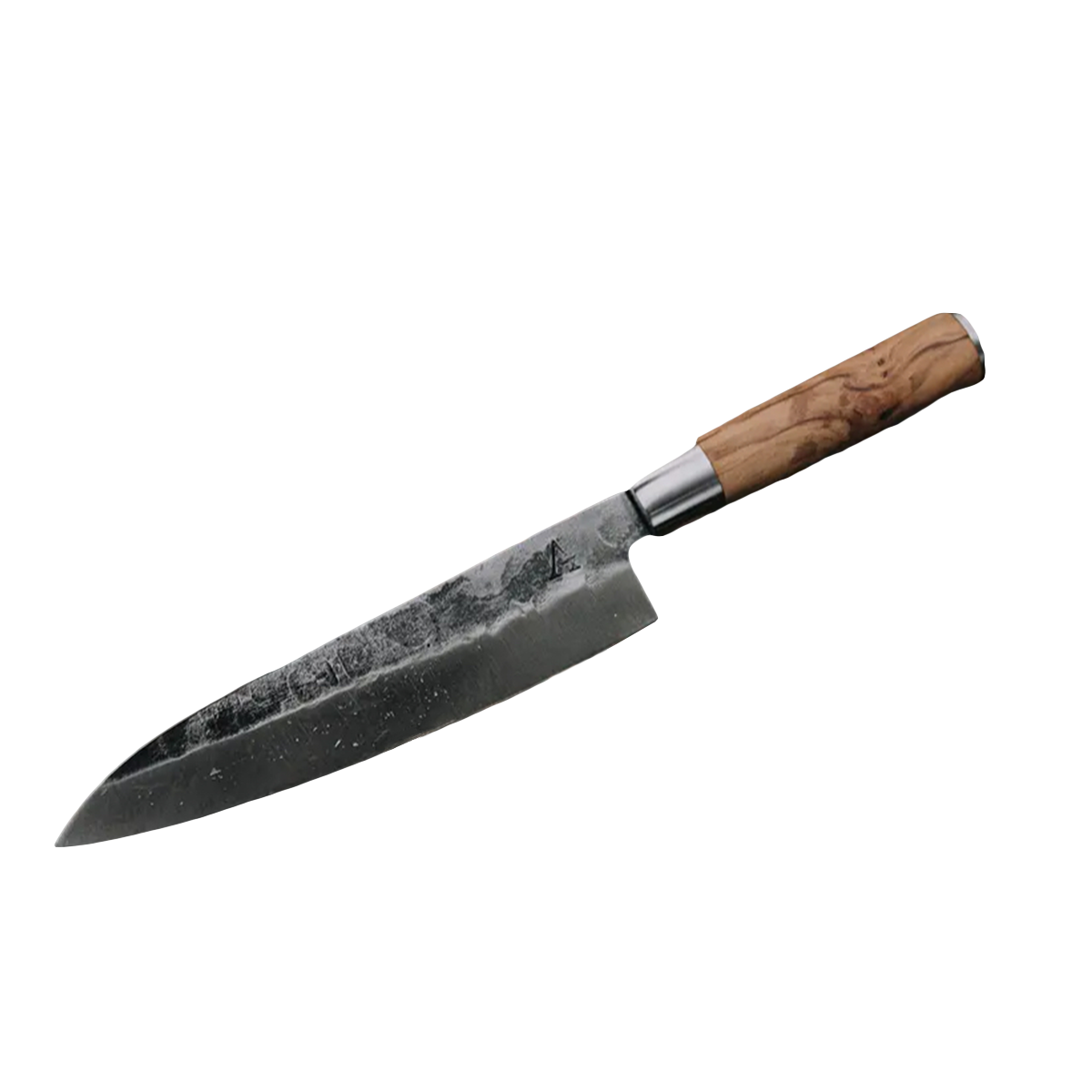 Chefs Knife With Olive Wood Handle
