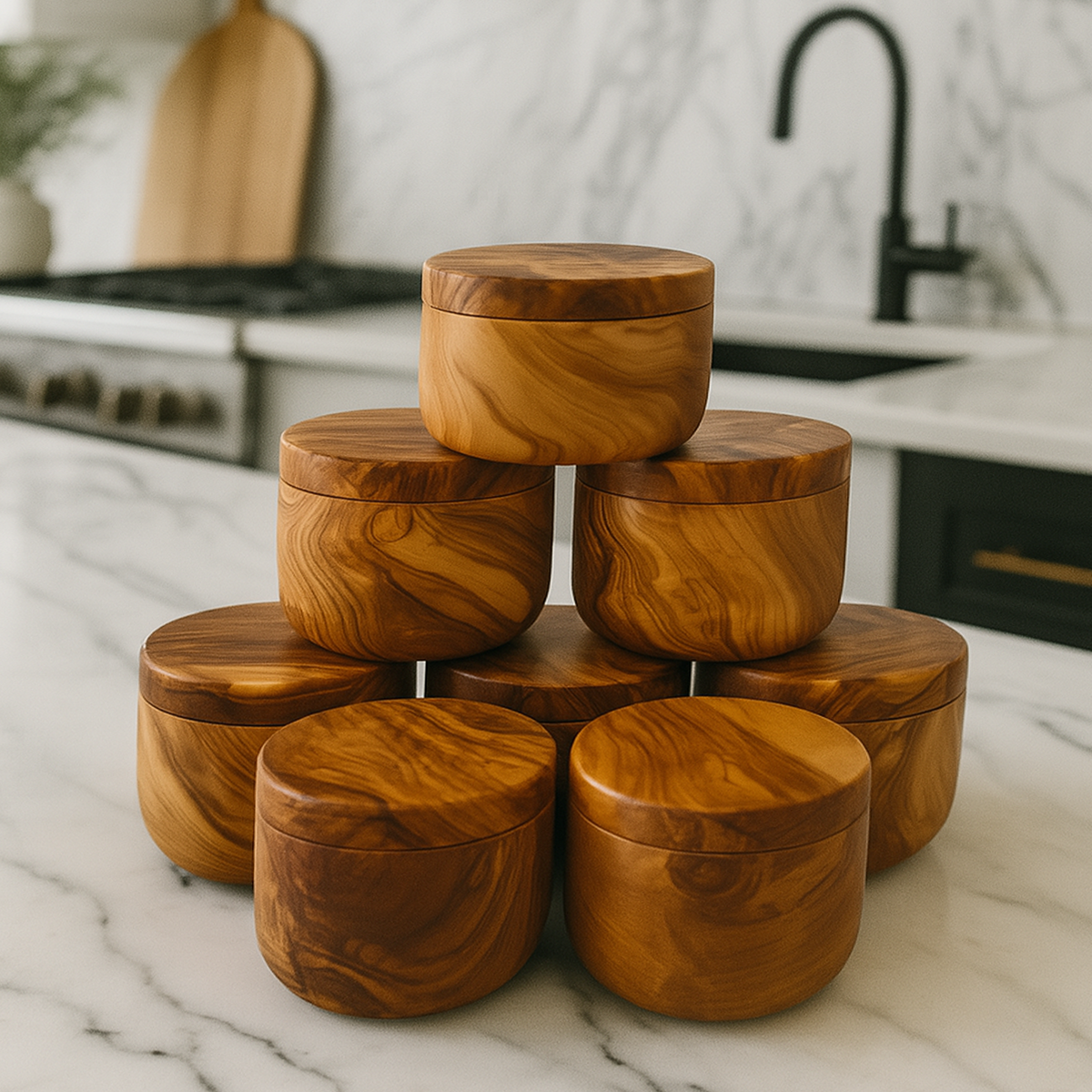 Olive Wood Salt Cellar