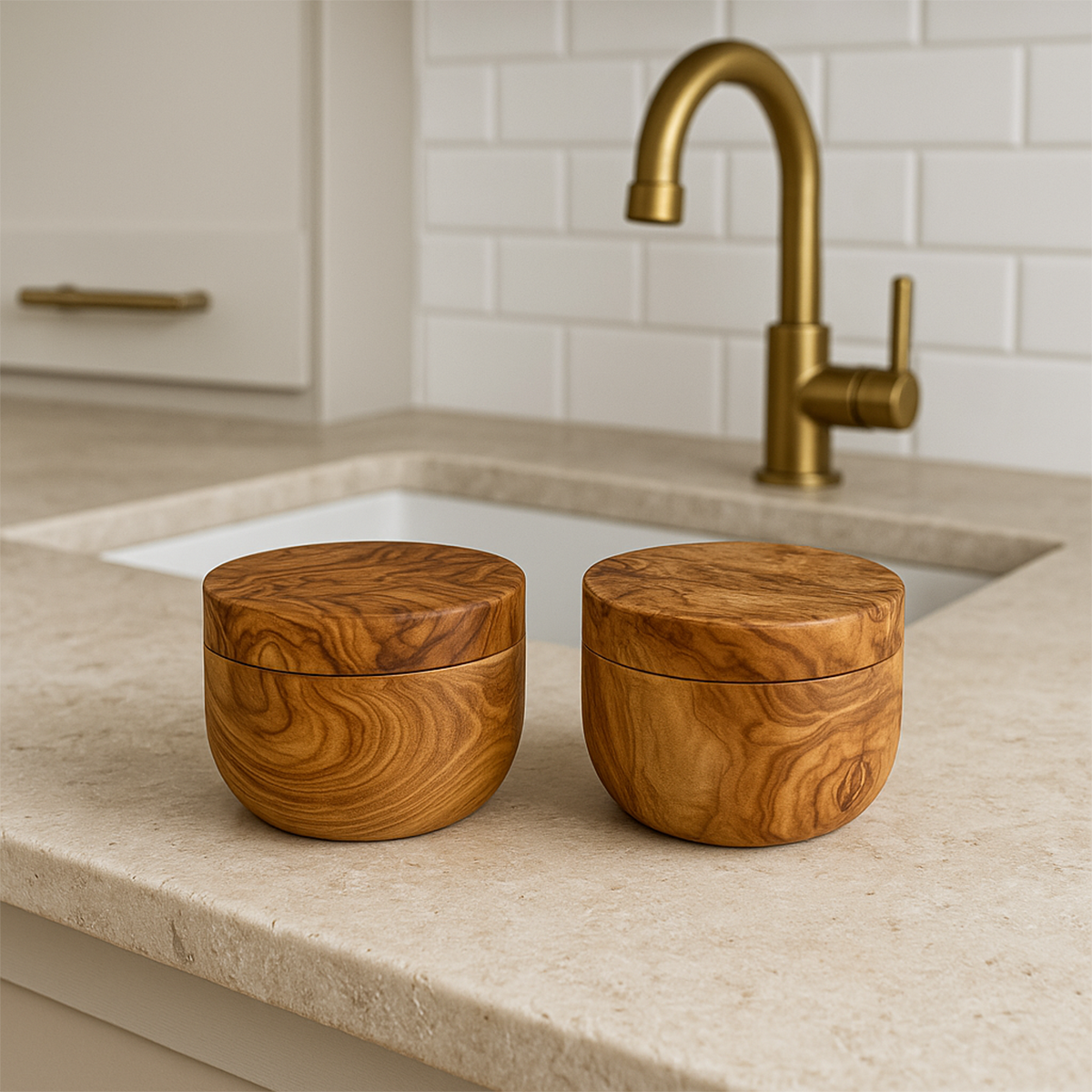 Olive Wood Salt Cellar