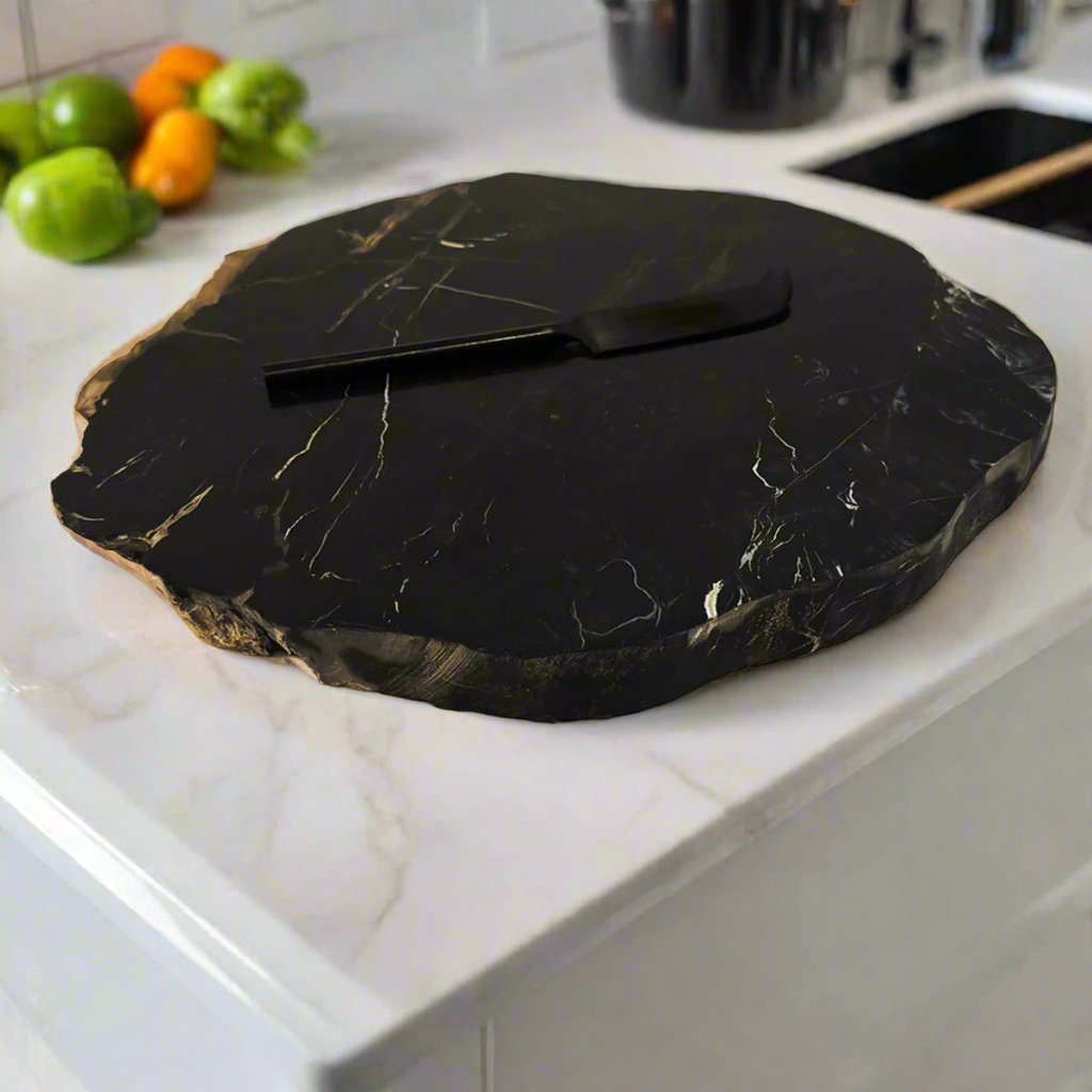 12" Petrified Wood Charcuterie Board