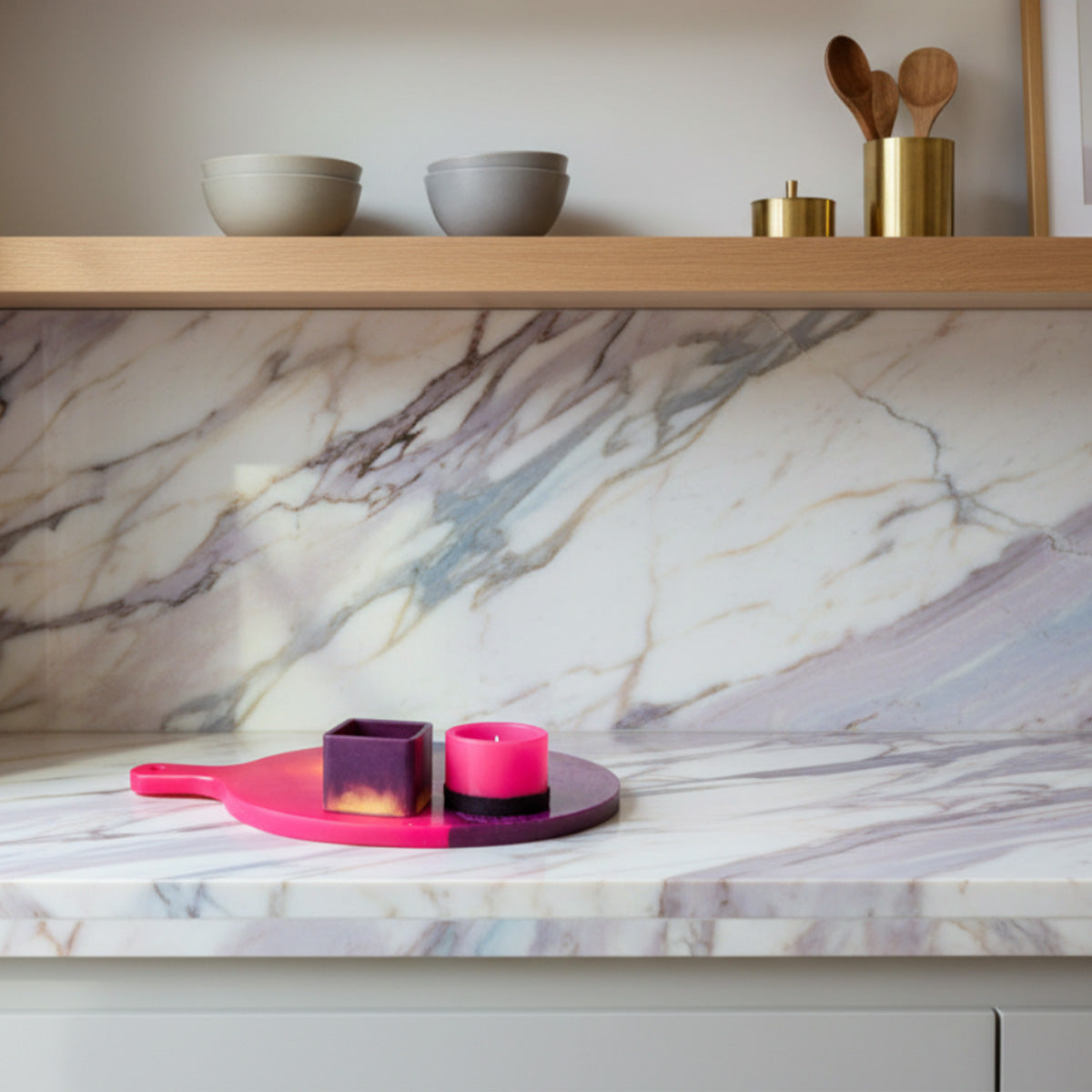 Resin Charcuterie Board- Pink + Purple