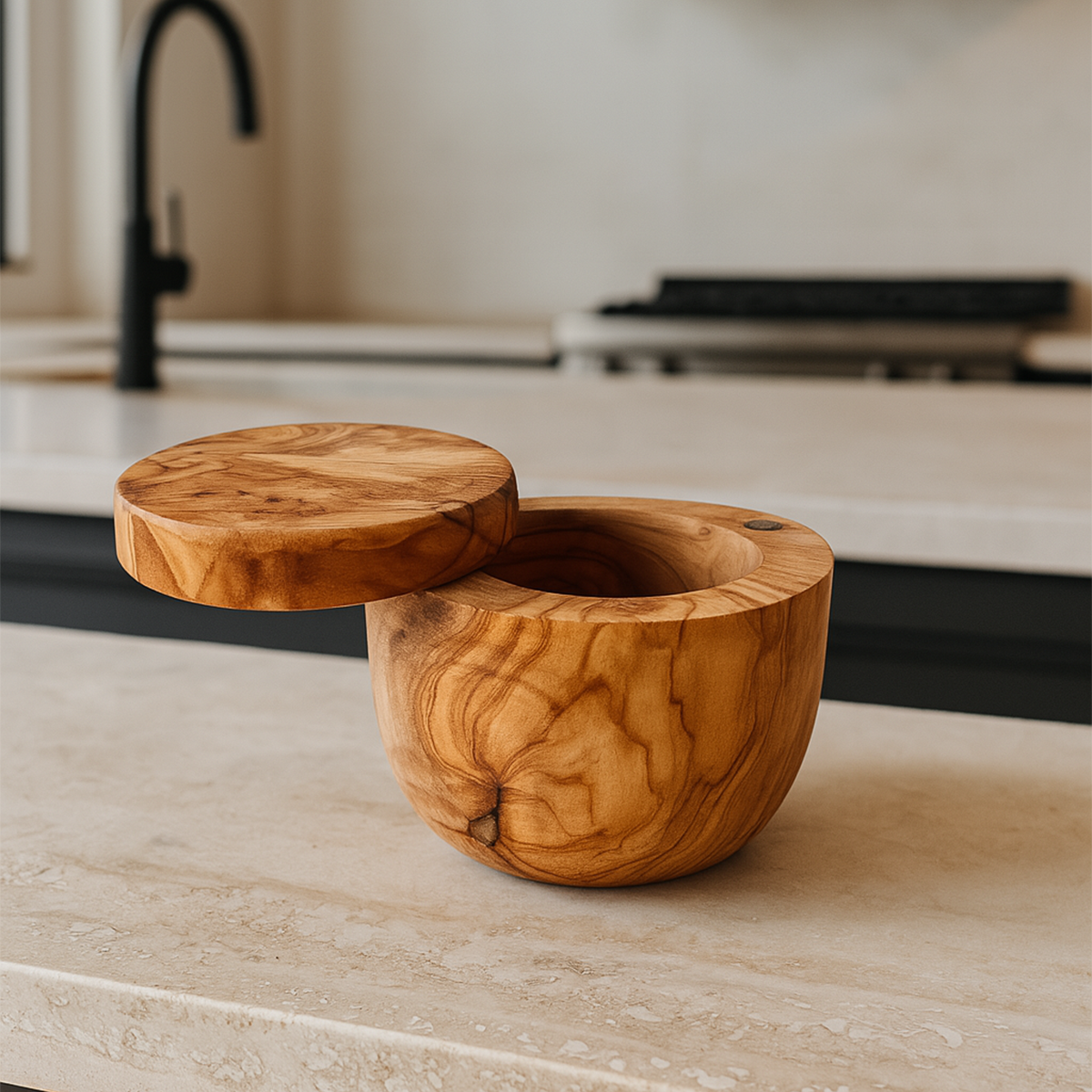 Olive Wood Salt Cellar