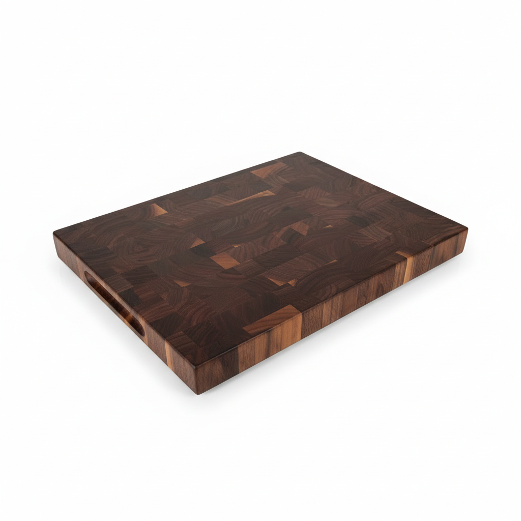 Walnut End Grain Cutting Board "The Beaumont" 12"