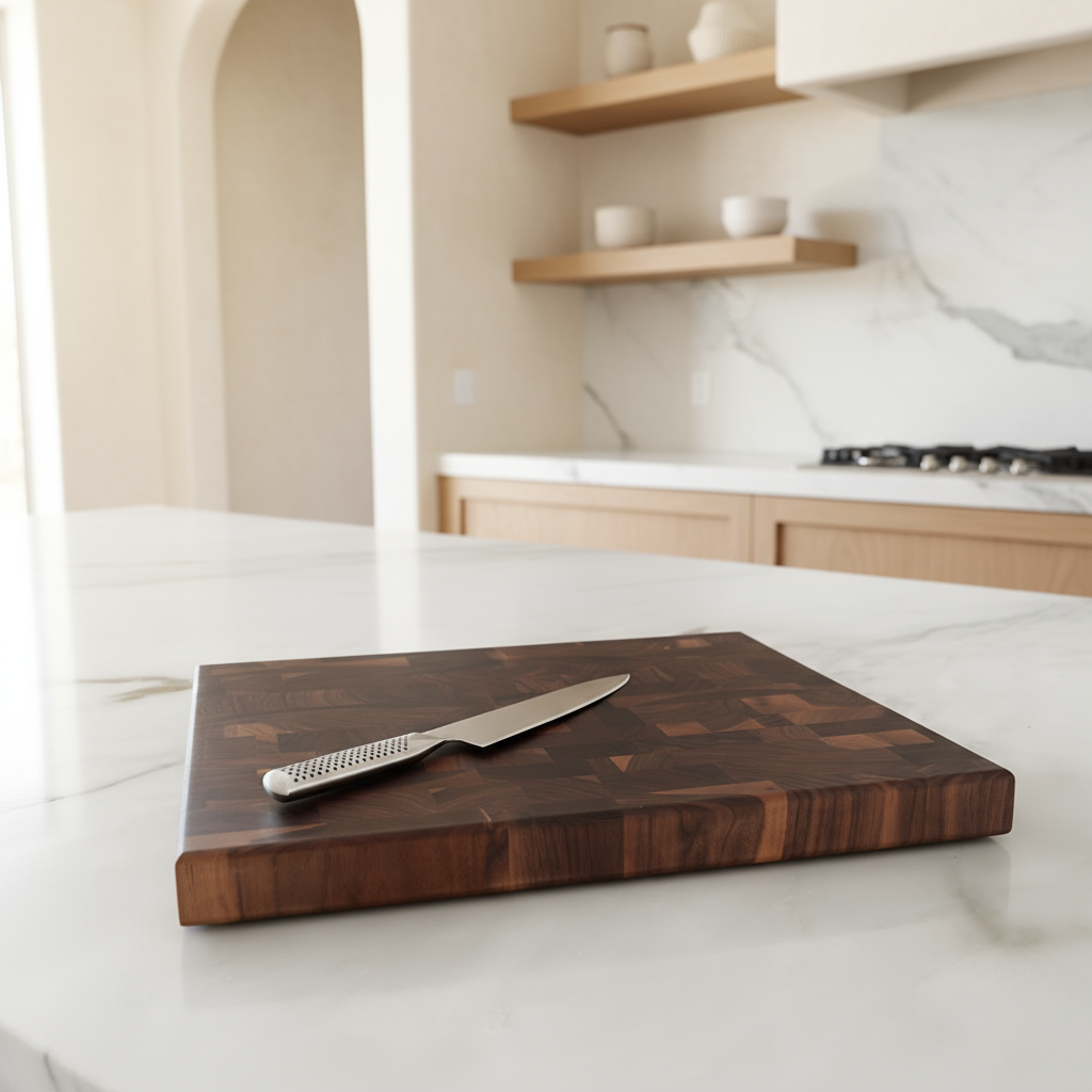 Walnut End Grain Cutting Board "The Beaumont"