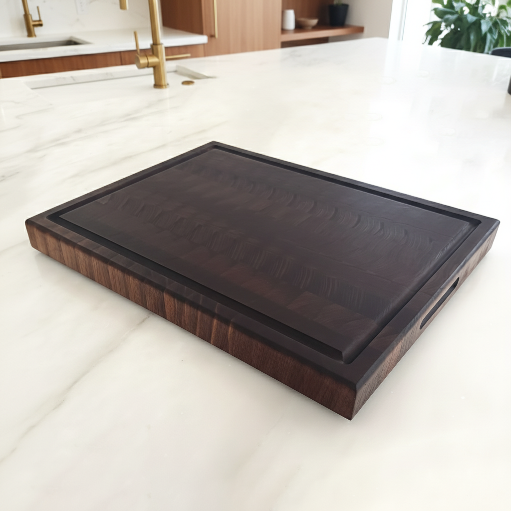 Walnut End Grain Butcher Block "The Hawthorne XL"