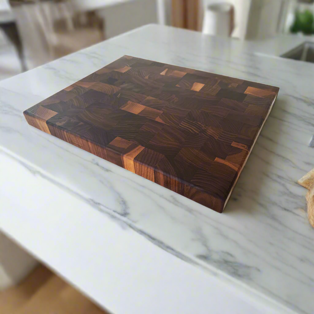 Walnut End Grain Butcher Block "The Beaumont XL"