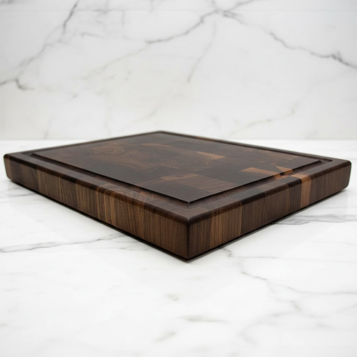 Walnut End Grain Cutting Board "The Beaumont" 12"